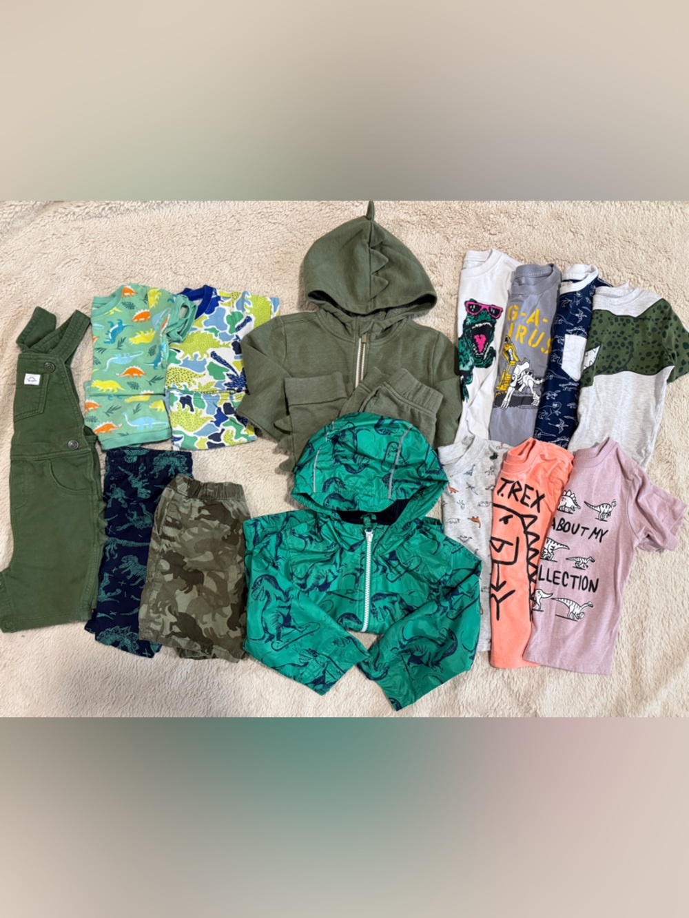 Lot of size 2T Dinosaur themed toddler clothing bundle